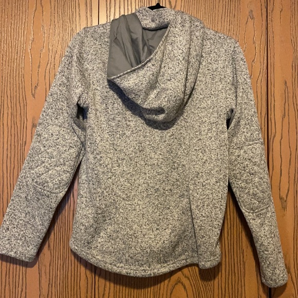 Eddie Bauer Zip up, grey with elbow pads! - Picture 4 of 4